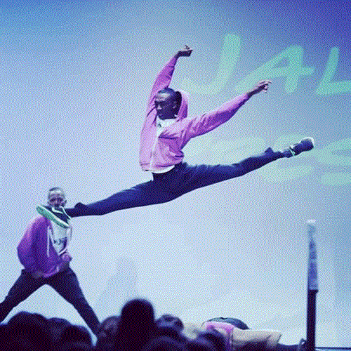 Dancer Flys through Air